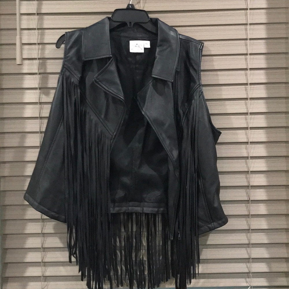 Leather Fringe Vest